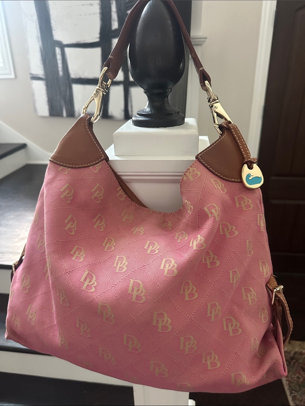 Y2K DOONEY BOURKE LOGO HOBO BAG